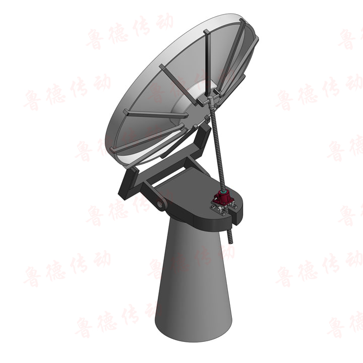 丝杆升降机翻转耳轴支座机构